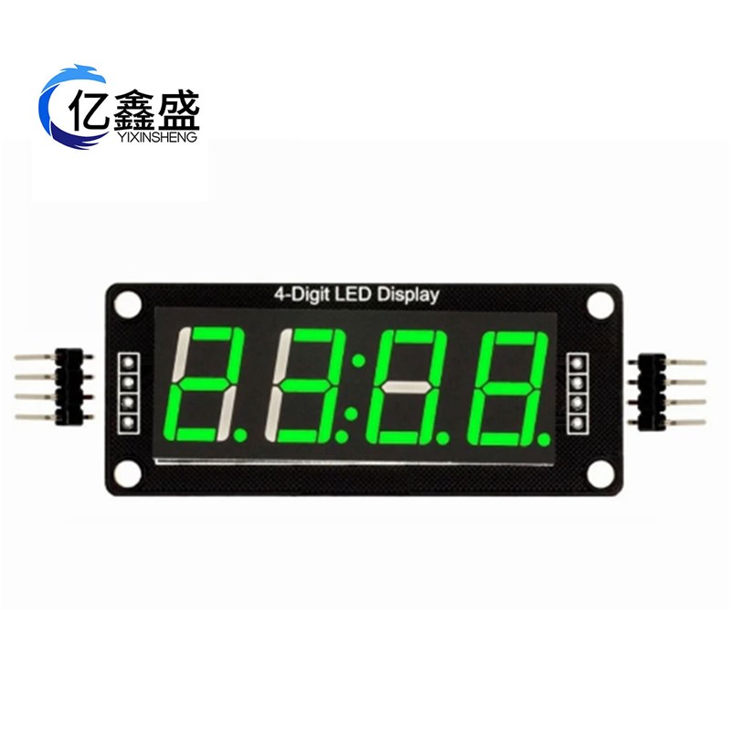 TM1637e 0.56寸四位七段数码管时钟模块 带时钟点 数显