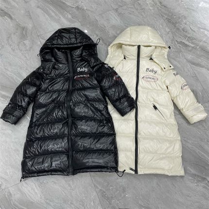 儿童羽绒服中长款过膝男童女童宝宝加厚免洗冬装大童小童韩版外套