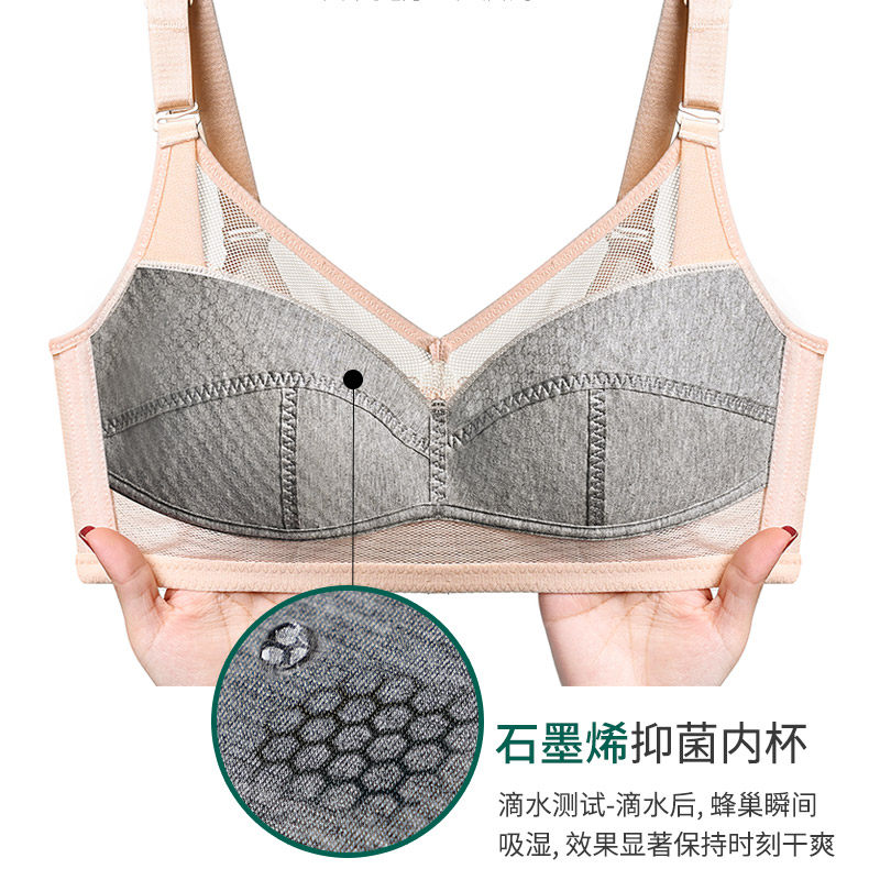 夏季内衣女无钢圈聚拢调整型收副乳大码防下垂薄款大胸显小文胸罩,女士内衣/男士内衣/家居服,文胸,淘宝优惠券,粉丝福利购,淘宝优惠卷