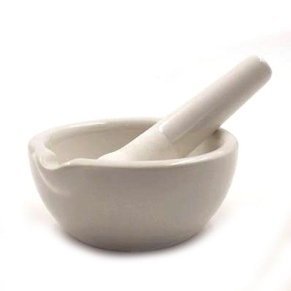 极速100mm Ceramic Mortar and Pestle thickened mortar Mixing