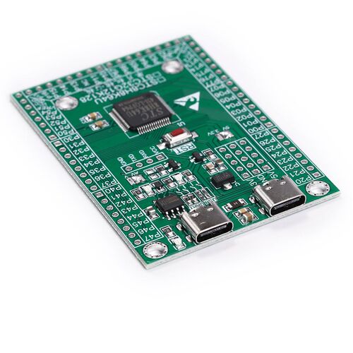 现货STC32G12K128开发板 STC32位小系统单片机学习实验核心板LQFP