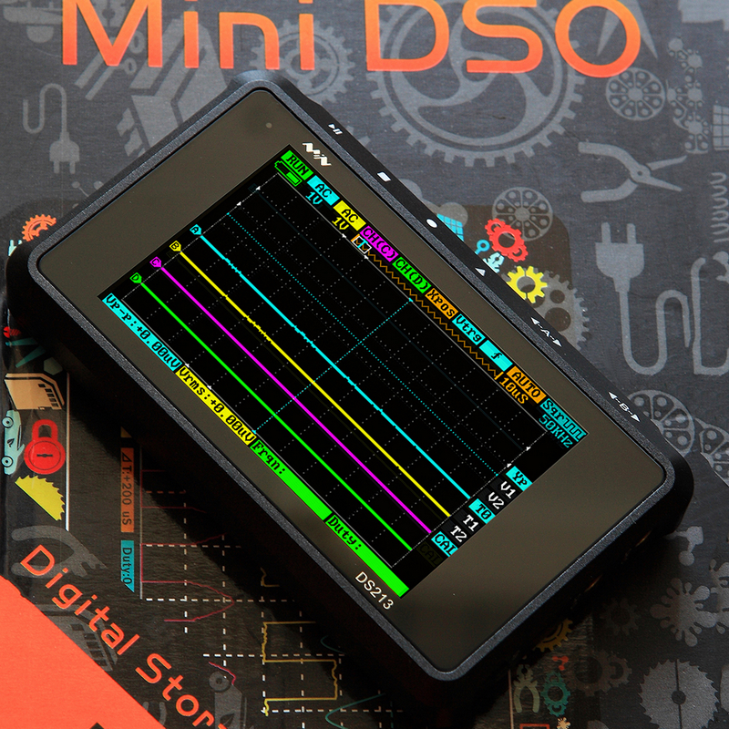 DS213手持小型便携数字存储示波器四通道袖珍汽修仪器miniware