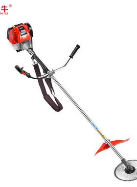 139T侧挂式四行程汽油割草机J除草机打草坪水稻灌木