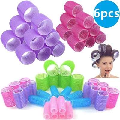 推荐Hair Rollers Self Grip Hair Curlers Lazy Curler Silk Cur