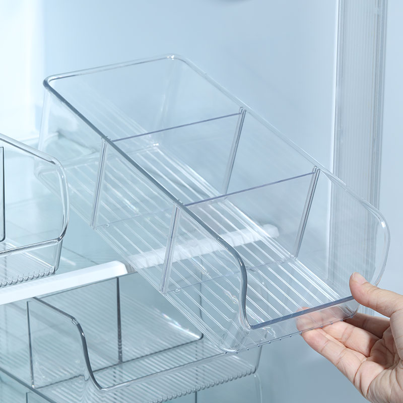 极速冰箱收纳盒保鲜盒抽屉式透明调料瓶罐水果蔬菜分格割储存整理