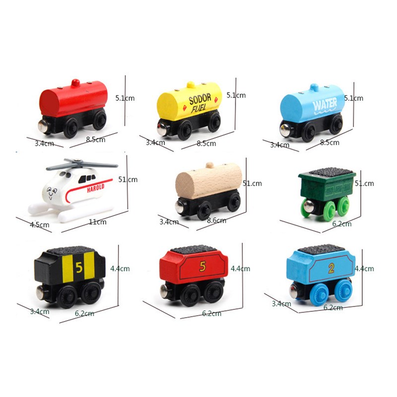 极速1pcs New Emily Wood Train Magnetic Wooden Trains Model C