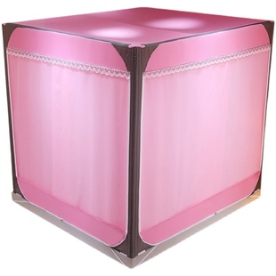 全包底遮光床帘蚊帐一体式 婴儿防摔拉链纹帐1.8m文账家用2022新款