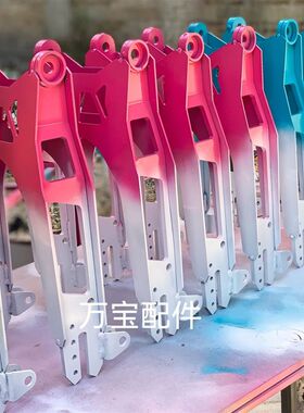 小龟两件式手工平叉 赛道H碟煞平叉  可上色