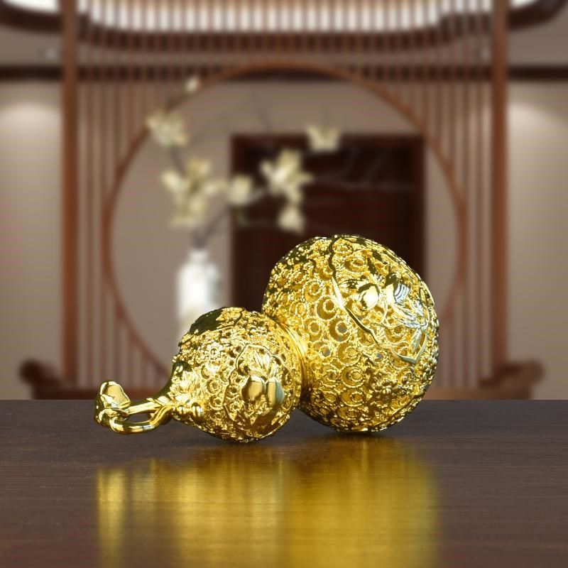 全铜葫芦福禄欢喜挂件包挂装饰品配件入户挂饰花丝工艺品葫芦礼物