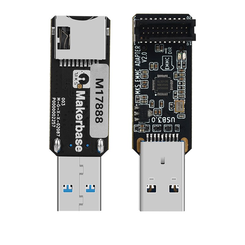 3D打印机配件EMMCk-ADAPTER V2升级USB3.0读卡器编程器 diy主控板