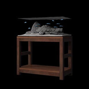 鱼缸架子实木底柜底座双层家用鱼缸柜放置柜桌子超强承重定制