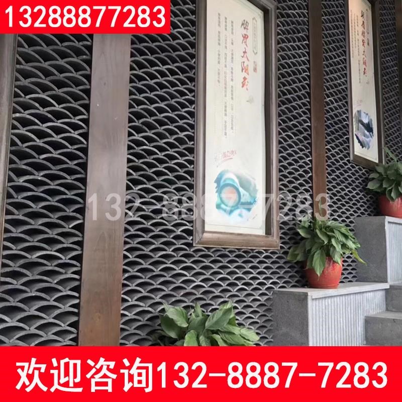 板瓦小青瓦灰瓦仿古中式瓦古建D瓦屋面瓦室内装饰青瓦围墙
