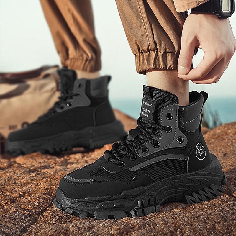 冬季特大码男鞋45高帮加绒保暖棉鞋46户外登山鞋47加宽马丁靴子48,流行男鞋,马丁靴,淘宝优惠券,粉丝福利购,淘宝优惠卷