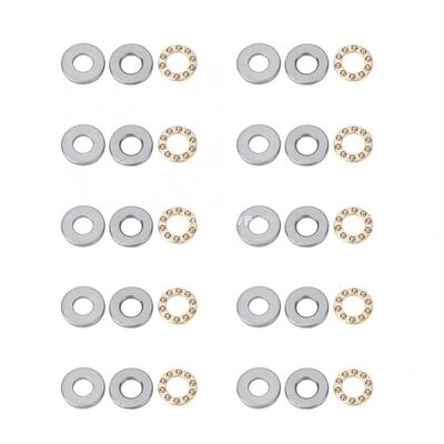 推荐10Pcs Thrust Ball Bearings Miniature High Speed Flat Ste