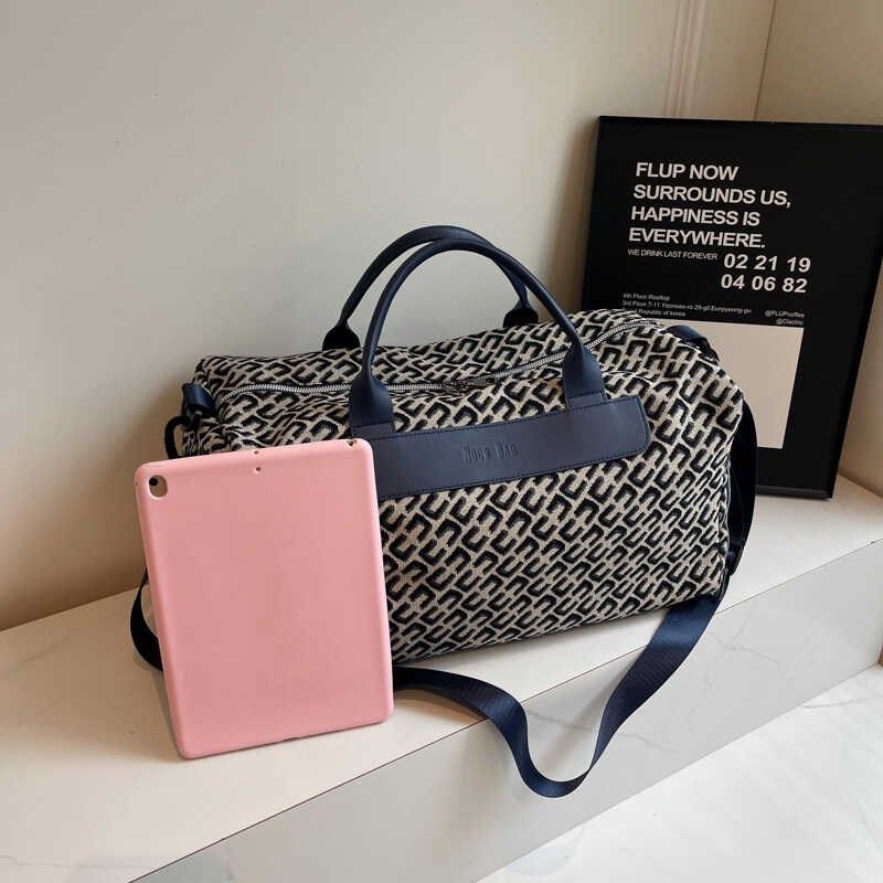 旅行包包女帆布手提包大容量行李包轻便旅游收纳袋待产时尚健身包,箱包皮具/热销女包/男包,旅行袋,淘宝优惠券,粉丝福利购,淘宝优惠卷