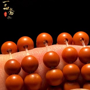 橄榄配核尖108颗圆珠项链脖核文玩手捻小珠子核雕手串配件挂饰男