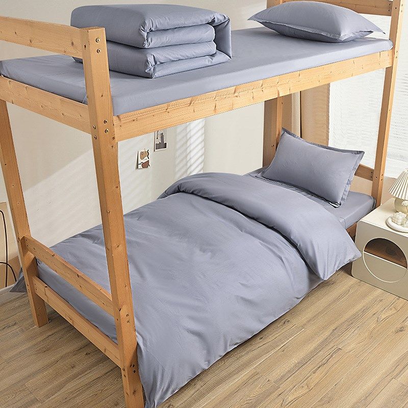 三件套单位职工宿舍单人床床单被罩被套纯灰色床上用品可印字,床上用品,学生床品套件,淘宝优惠券,粉丝福利购,淘宝优惠卷