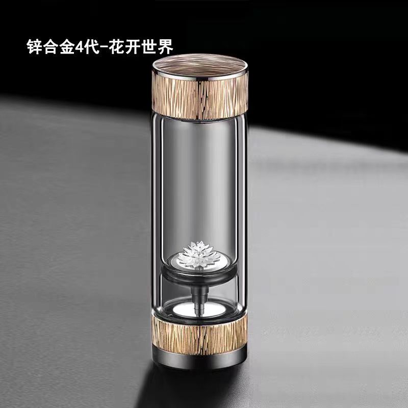双层玻璃杯茶水分离泡茶杯男士商务杯便携车载办公送礼水杯子