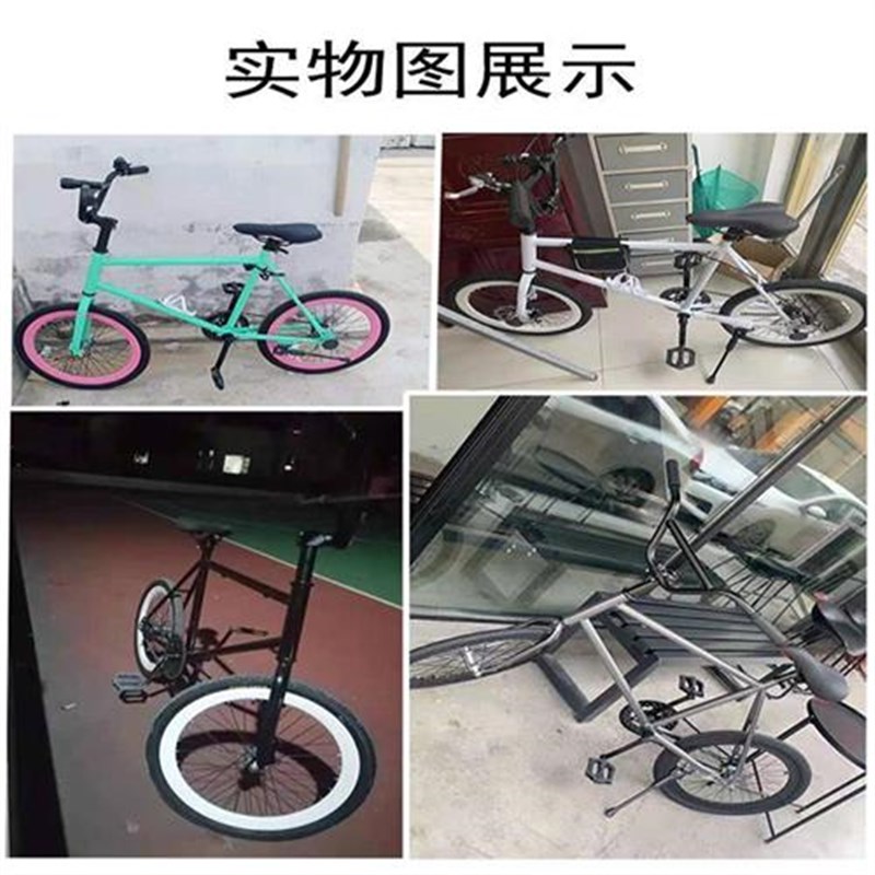 20寸死飞自行车倒刹倒骑双碟刹活飞迷你复古彩色男女学生网红单车