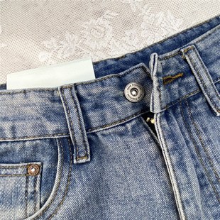 胖妹妹mm梨型身材显瘦老爹裤 哈伦牛仔裤 高腰宽松萝卜裤 新款 女秋季