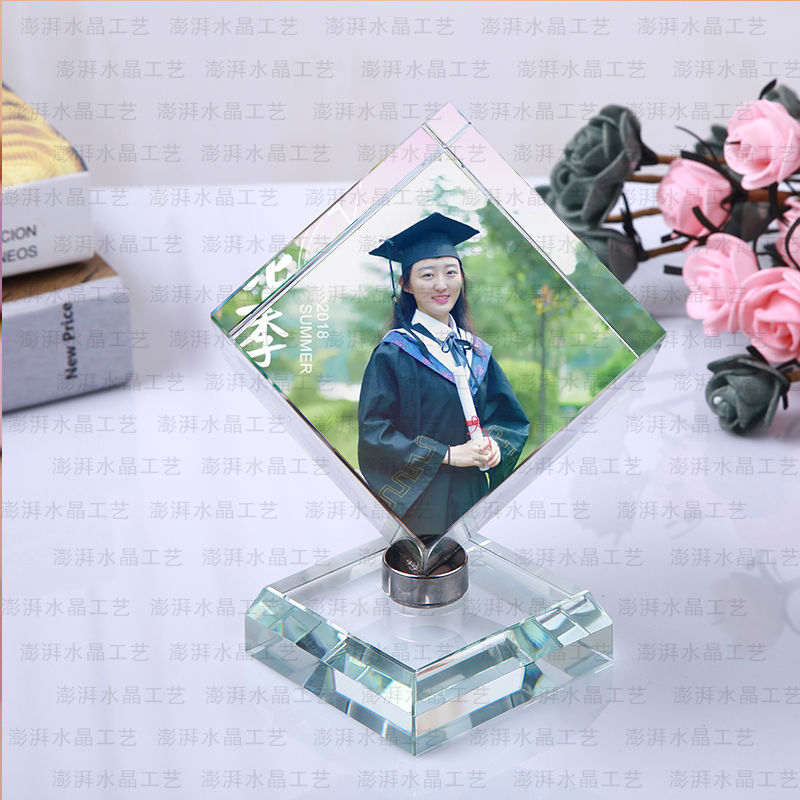 网红Crystal ball cube personality photo birthday DIY gift L