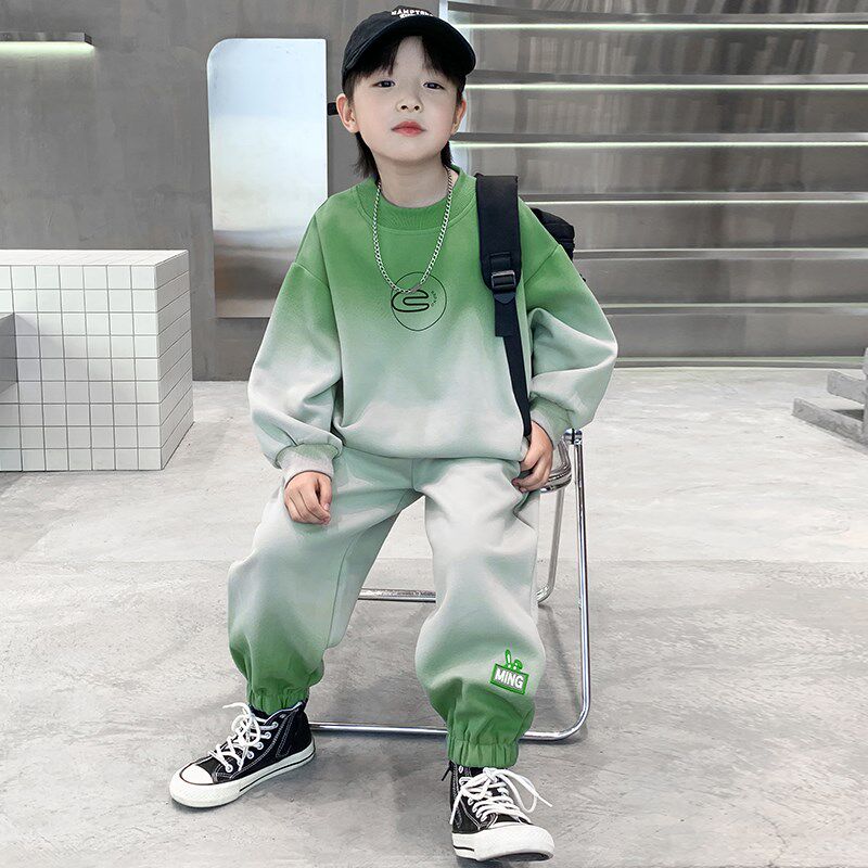 新品韩国TY童装潮牌男童卫衣套装大儿童运动衣服男孩春秋季2024新