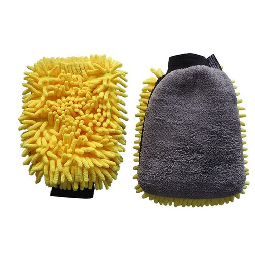 Waterproof Car Wash Microfiber Chenille Gloves Thick Car Cle