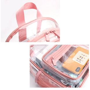 College Solid Bag Large Transparent Clear 新品 Backp Students