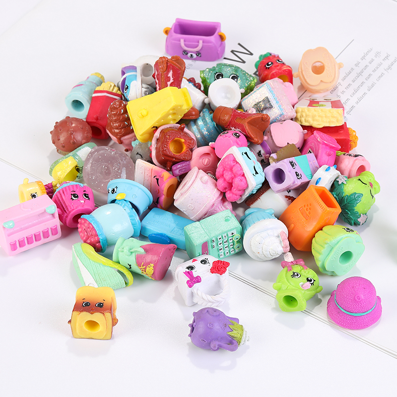 新品No Repeats 5-10pcs Miniature Shopkines Fruit Dolls Actio