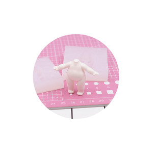 超轻粘土卡通娃娃身体o硅胶黏土身体模具翻糖 卡通人偶素体模具