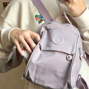 日系!迷你小包包牛津布双肩包女防水2023新款时尚百搭帆布小背包