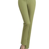 夏季 中年妈妈白U色9分高腰女 纯棉弹力直筒休闲裤 中老年九分裤 女