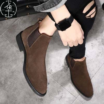 极速Mrtin Chelse Boots For Men Winter Wrm Shoes牛皮切尔西靴