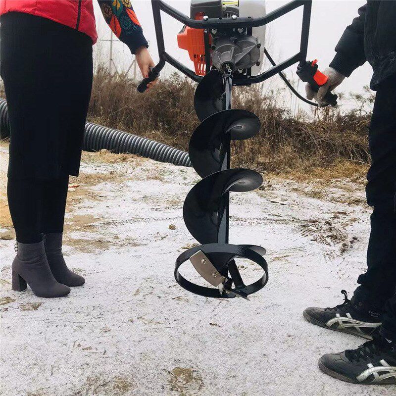 地钻挖坑机大功i率汽油农用施肥果园种植打桩栽树机钻孔打窝眼打