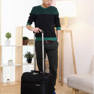 登机箱18寸商务经典拉杆箱男女手提拖箱乘务员行李箱牛津布旅行箱