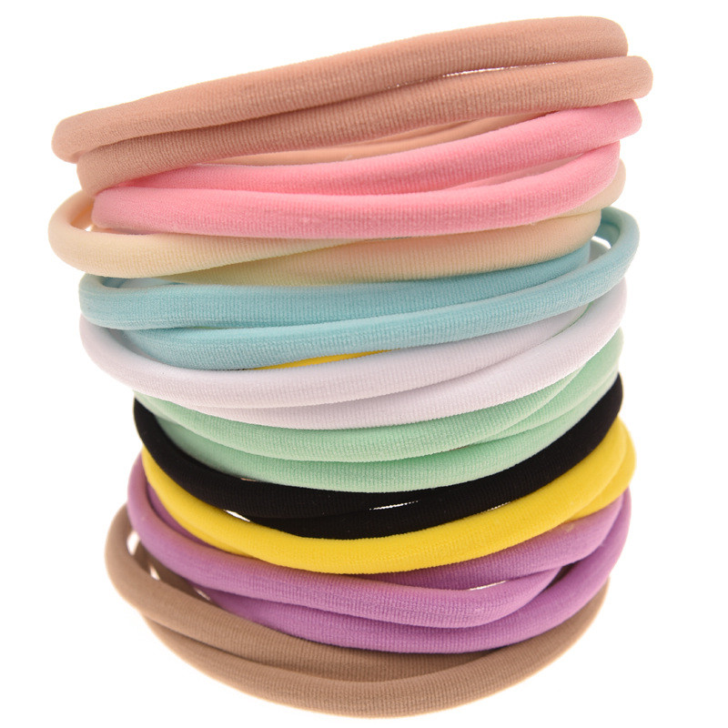 推荐10pcs/lot Nylon Headband for Baby Girl DIY Hair Accessor