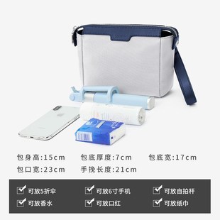 手拿包女小包包简约可放手机牛津尼龙休闲帆布手抓包女钱包大容量