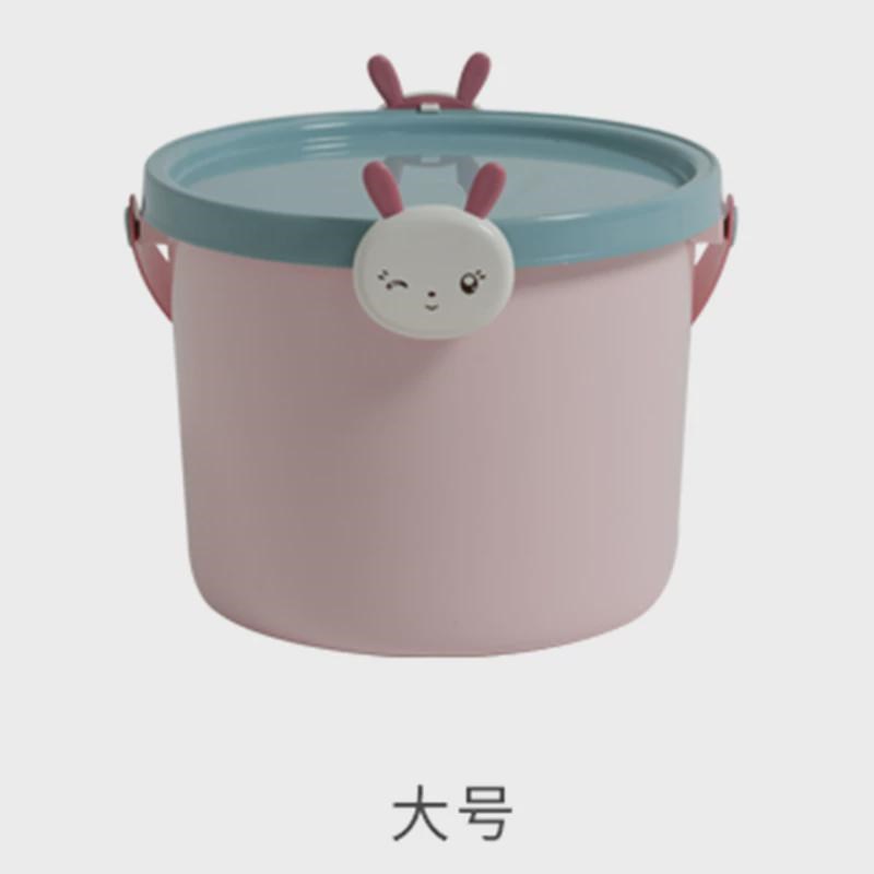 你儿童玩具带盖小水桶塑料桶挖沙收纳桶小号有盖宝宝幼儿画新款