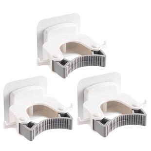 新款墙上免打孔拖把架扫把架卫生间拖把挂钩壁挂拖把夹神器拖布夹