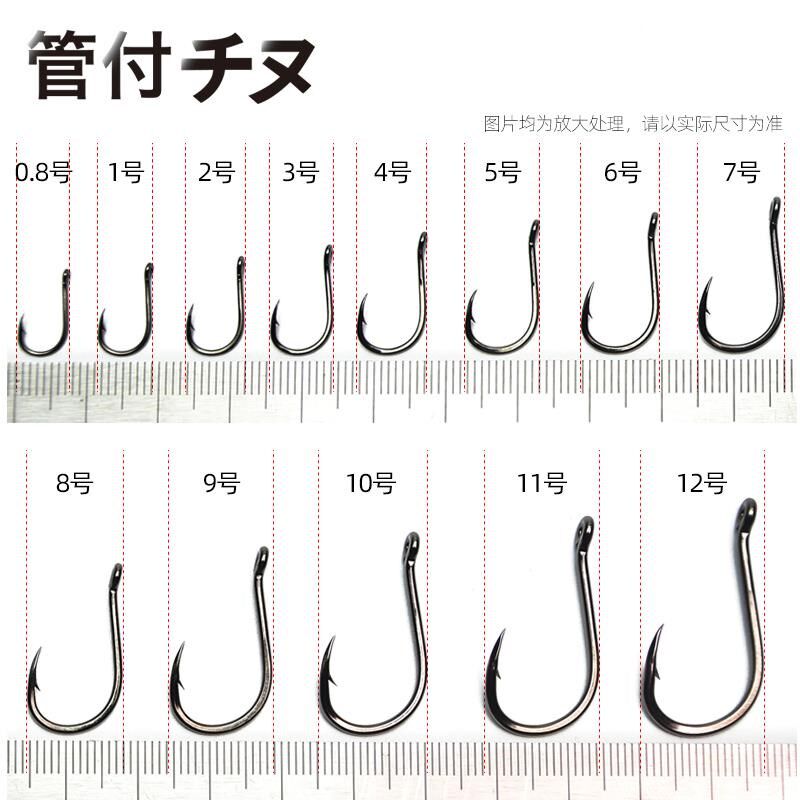 三棱钩鬼牙鱼钩管付千又鱼钩三角牙矶钓加粗高碳钢钓钩有倒刺