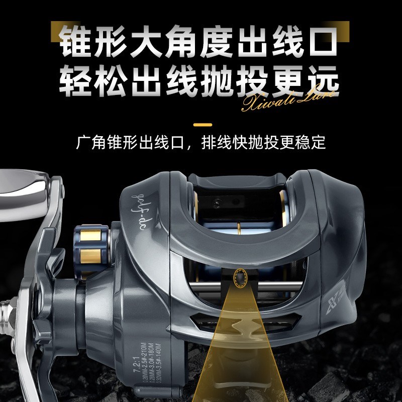 【双11】【犀瓦力高尔夫DC水滴轮】远投L泛用防炸线路亚渔鱼轮鱼