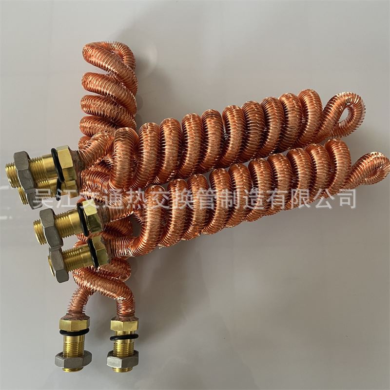 齿轮箱翅片管盘i管换热器 减速机翅片管盘管冷却器 真空泵散热器