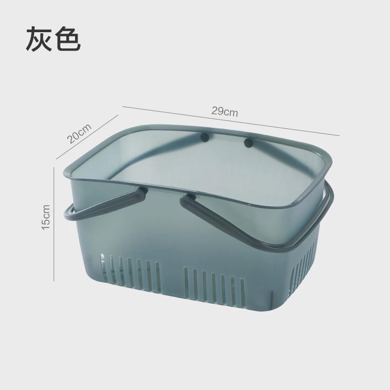 手提洗澡篮子浴室浴筐学生澡堂塑料沐浴洗蓝卫生间收纳筐洗漱新款