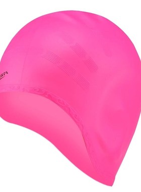 s Swimming Caps  Wo Long Hair Waterproof Swim Pool Cap Ear P