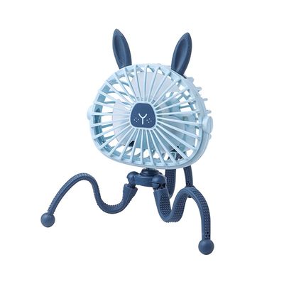 速发USB Chargeable Fan Baby Stroller Bed Fan Mute Retractabl