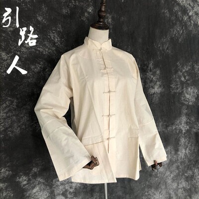 传统大襟丧服男士孝衣孝子服纯棉盘扣出殡丧服黄白孝服白事用用品