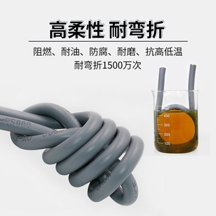 TRVVP1500万次高柔屏蔽拖链电缆C2 14芯坦克链耐磨耐折信号控制线