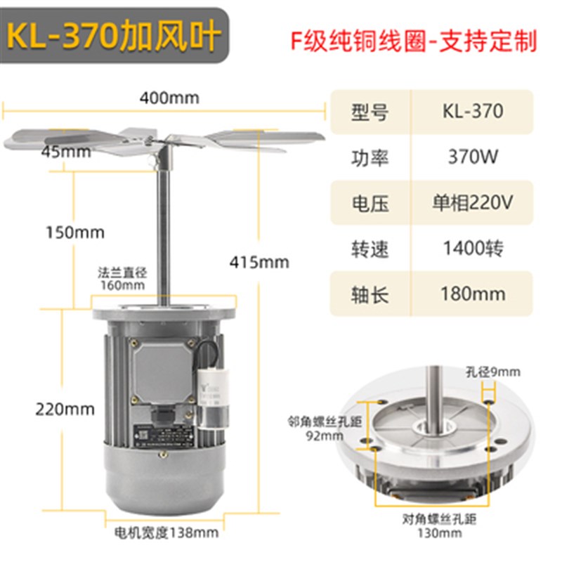 新品耐高温通风机长轴电机烘箱烤C箱锅炉回流焊工业用热循环通风