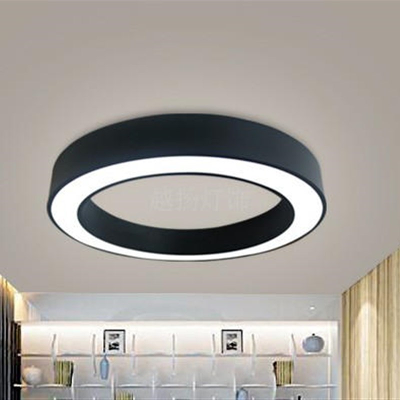 大圆日光灯盘led天花灯亚克力面板灯明装平板灯卡通灯Z铝材造型灯