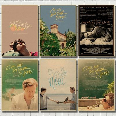 推荐Call Me by Your Name Movie Kraft paper poster Wall Art